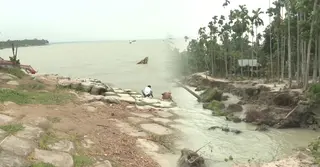 তেঁতুলিয়ার তীব্র ভাঙনের কবলে তিন ইউনিয়নের নয় কিলোমিটার এলাকা